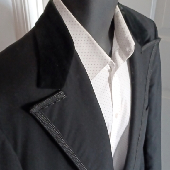 LORD WEST Vintage Black Tuxedo Blazer / Dinner Jacket, 46 XL - Picture 4 of 10